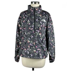 North Face Hydrenaline Jacket Women's
XS Black Floral Print Pullover
Windbreaker